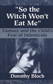 Front cover of So the witch won't eat me by Dorothy Bloch