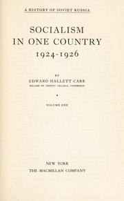 Front cover of A History of Soviet Russia by Edward Hallet Carr