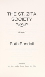 Front cover of The St. Zita Society by Ruth Rendell