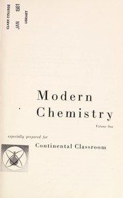 Front cover of Modern chemistry by John F. Baxter