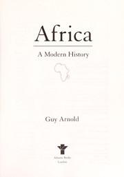 Front cover of AFRICA: A MODERN HISTORY by GUY ARNOLD