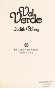 Cover of Val Verde by Judith Polley