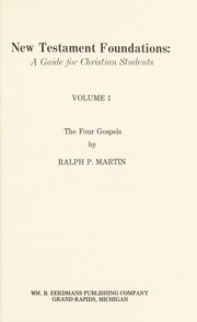 Cover of New Testament foundations by Ralph P. Martin