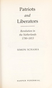 Cover of Patriots and liberators by Simon Schama