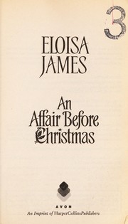 Cover of An Affair Before Christmas by Eloisa James