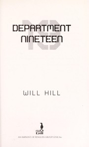 Cover of Department 19 by Will Hill