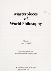 Front cover of Masterpieces of world philosophy by Frank N. Magill