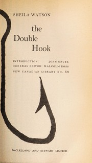 Cover of The double hook by Sheila Watson