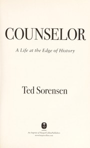 Cover of Counselor by Theodore C. Sorensen
