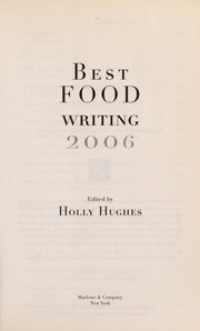 Cover of Best food writing 2006 by Holly Hughes
