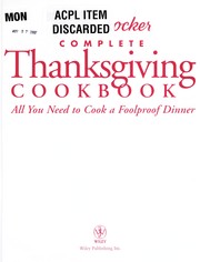 Front cover of Betty Crocker Complete Thanksgiving cookbook by Betty Crocker