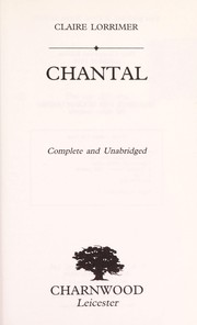 Front cover of Chantal by Claire Lorrimer