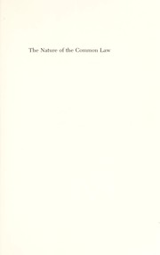 Front cover of The nature of thecommon law by Melvin Aron Eisenberg