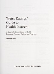 Front cover of Weiss Ratings' guide to health insurers by Inc Weiss Ratings