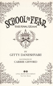 Front cover of The Final Exam (School of Fear #3) by Gitty Daneshvari