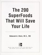 Cover of The 200 superfoods that will save your life by Deborah A. Klein