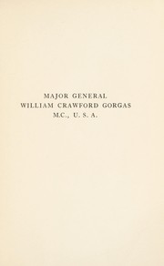 Front cover of Major General William Crawford Gorgas by Franklin H. Martin