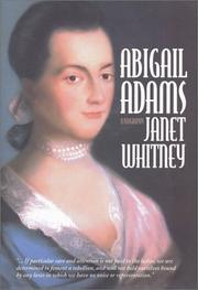 Cover of Abigail Adams by Janet Whitney