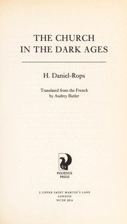 Cover of L'église des temps barbares by Henri Daniel-Rops