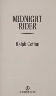 Cover of Midnight rider by Ralph W. Cotton