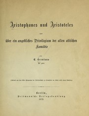 Front cover of Aristophanes und Aristoteles by Franz Brentano