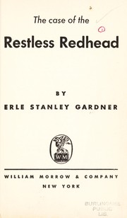 Front cover of The case of the restless redhead by Erle Stanley Gardner