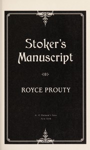 Cover of Stoker's manuscript by Royce Prouty