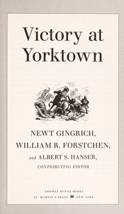 Front cover of Victory at Yorktown by Newt Gingrich