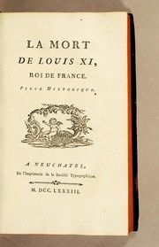Cover of La mort de Louis XI, roi de France by Louis-Sébastien Mercier