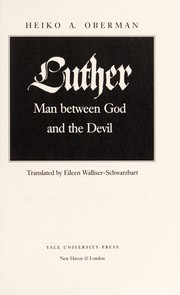 Cover of Luther by Heiko Oberman