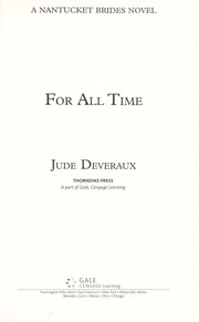 Cover of For all time by Jude Deveraux