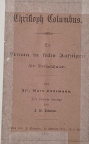 Cover of Christoph Columbus by Mary Huntmann