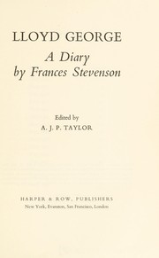 Cover of Lloyd George by Frances Lloyd George