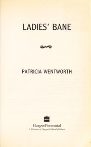 Front cover of Ladies' Bane (A Miss Silver Mystery) by Patricia Wentworth
