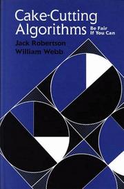 Cover of Cake-cutting algorithms by Robertson, Jack