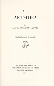 Cover of The art-idea by James Jackson Jarves