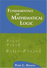 Front cover of Fundamentals of mathematical logic by Peter G. Hinman
