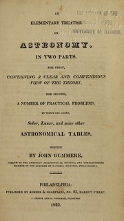 Cover of An elementary treatise on astronomy by John Gummere