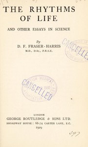 Cover of The rhythms of life and other essays in science by Fraser-Harris, David Fraser