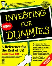 Front cover of Investing for dummies by Eric Tyson