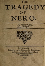 Front cover of The tragedy of Nero by John Russell Smith