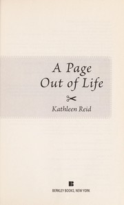 Front cover of A page out of life by Kathleen Reid