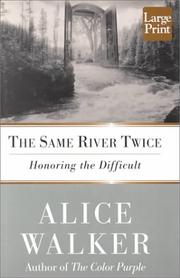 Cover of The Same River Twice by Alice Walker