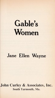 Cover of Gable's women by Jane Ellen Wayne