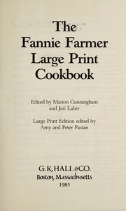 Front cover of The Fannie Farmer large print cookbook by Fannie Merritt Farmer