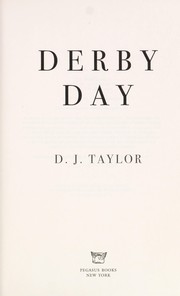 Front cover of Derby Day by D. J. Taylor