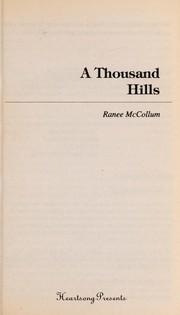 Front cover of A Thousand Hills (Heartsong Presents #297) by Ranee McCollum