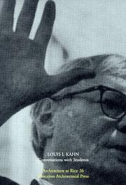 Cover of Louis I. Kahn by Louis I. Kahn