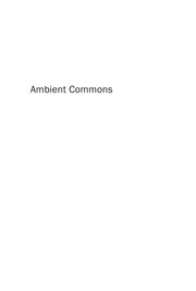 Cover of Ambient commons by Malcolm McCullough