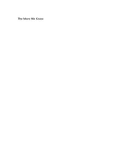 Cover of The more we know by Eric Klopfer